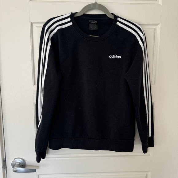 Adidas three stripe crew neck sweatshirt - Picture 1 of 4